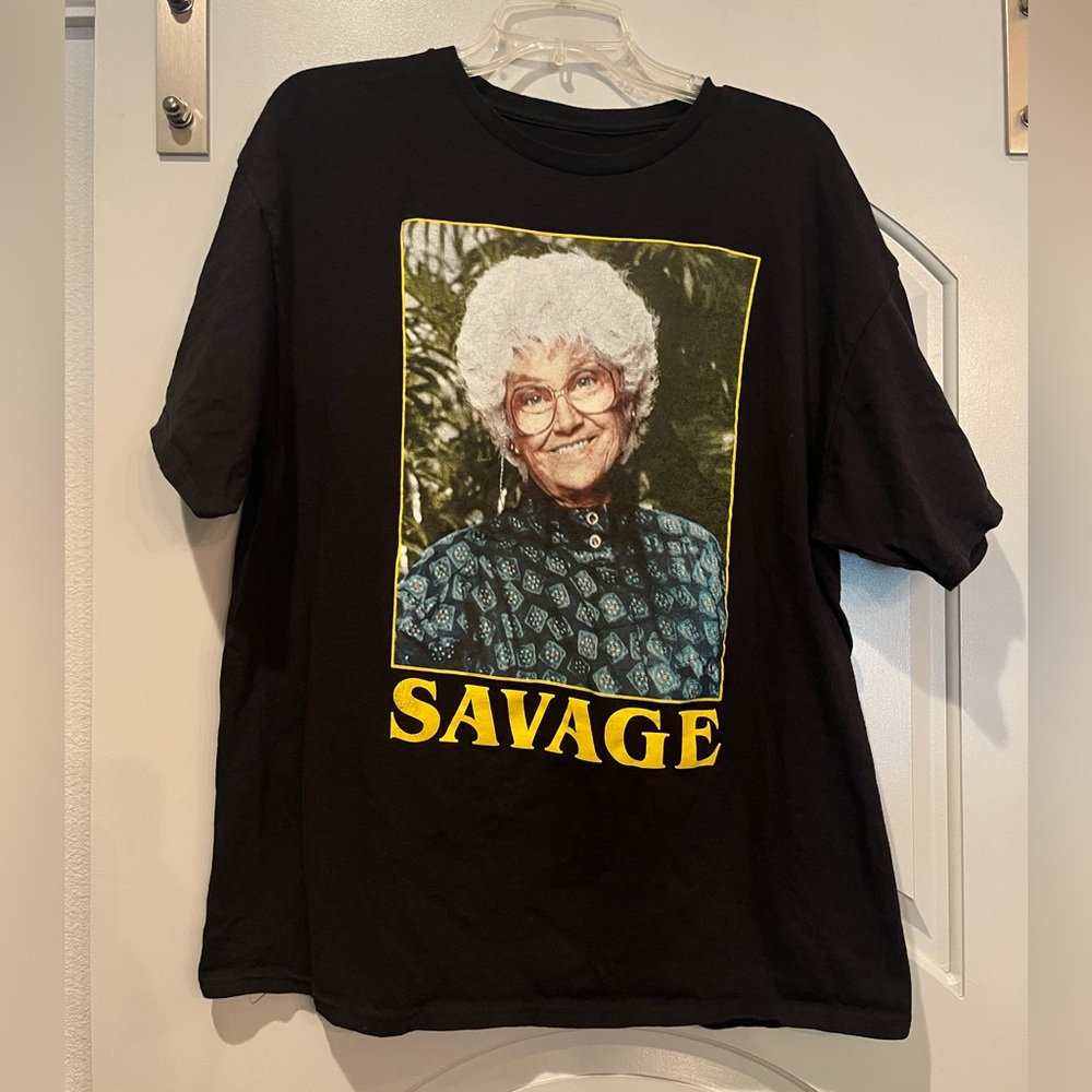 Golden Girls Sophia “Savage” black tshirt. GUC!